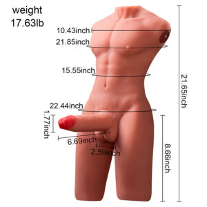 Xise-Jason Torso Masculin Realist Jumătate de Corp cu Impulsuri 24 Xise-Jason Torso Masculin Realist Jumătate de Corp cu Impulsuri - imagine 9