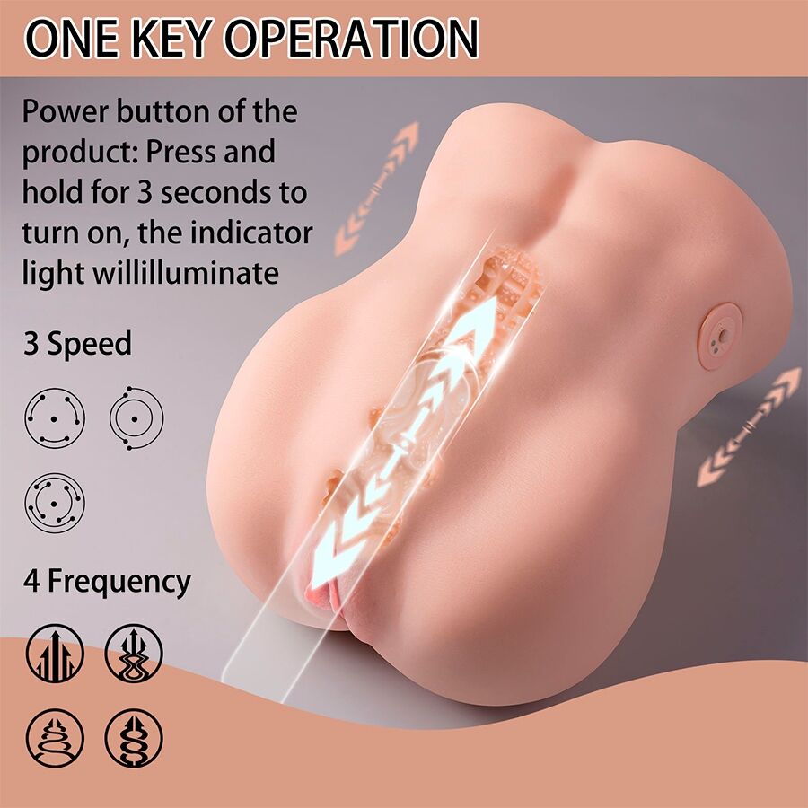 Xise-Lydia Masturbator Vaginal cu Împingeri, 25 cm-TPE, USB 3 img 204610 d88ee84967a0c7ede8fa612781d07c1a 1