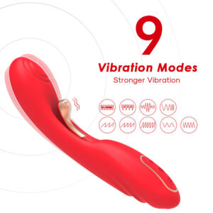 Armony Vibrators-Vibrator cu Limbă Oscilantă Roșu-Silicon, 7 - imagine 4