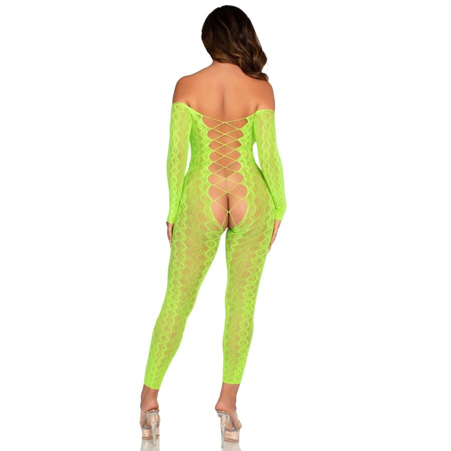 Leg Avenue Bodystockings-Bodystocking fără Fund din Dantelă-Verde 2 img 205333 bf1edb4123194f2c28286eaac640eb88 1