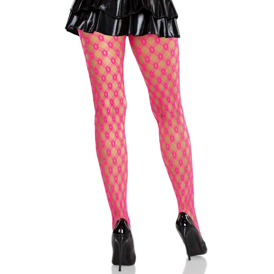 Leg Avenue Hosiery-Ciorapi Plasă cu Ochiuri Neon Roz 2 img 205339 e823e6487c33d293572deb19f503966a 1