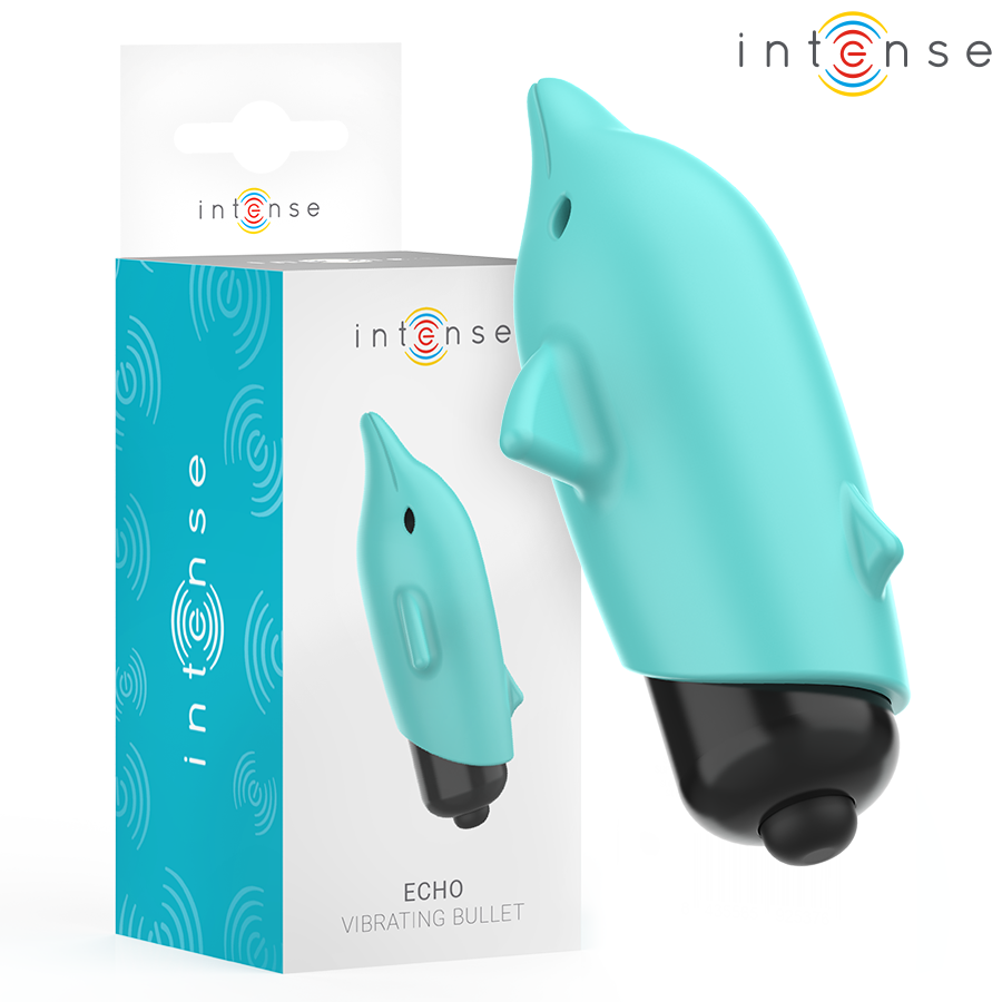 Intense Fun Toys-Echo Bullet Vibrant Dolphin Albastru 8 X 4.7 cm 1 Intense Fun Toys-Echo Bullet Vibrant Dolphin Albastru 8 X 4.7 cm · Vibratoare