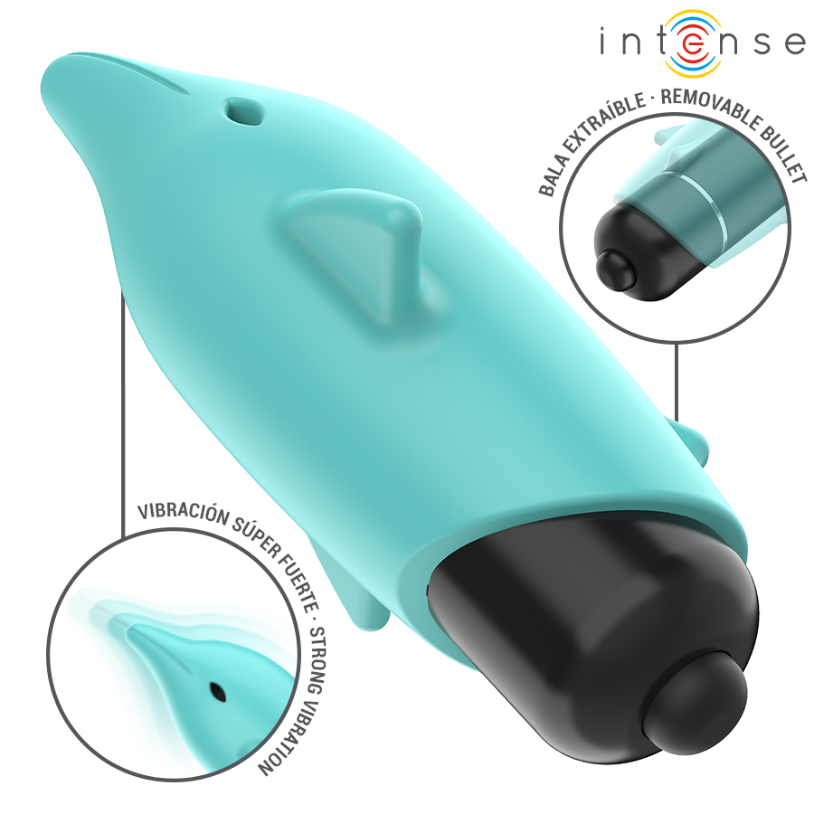 Intense Fun Toys-Echo Bullet Vibrant Dolphin Albastru 8 X 4.7 cm 3 Intense Fun Toys-Echo Bullet Vibrant Dolphin Albastru 8 X 4.7 cm · Vibratoare (imaginea 3)