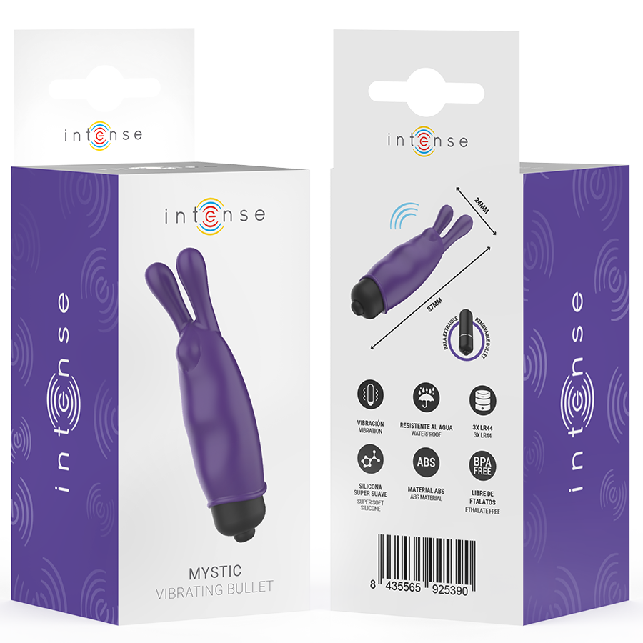 Intense Fun Toys-Mystic Purple Mini Bullet Vibrator 8.7 X 2.4 cm 6 img 206277 210632a62fed467454e0a88f949f6004 1