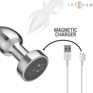 Intense Anal Toys-Anal Plug 10 Vibrații Metal cu Telecomandă · Jucarii Anale (imaginea 6)