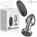 Intense Anal Toys-Dop Anal Metalic 10 Vibrații cu Telecomandă · Jucarii Anale