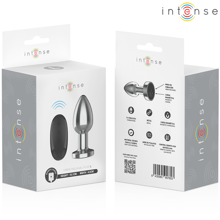 Intense Anal Toys-Anal Plug Metalic 10 Vibrații cu Telecomandă 8 Intense Anal Toys-Anal Plug Metalic 10 Vibrații cu Telecomandă · Jucarii Anale (imaginea 8)