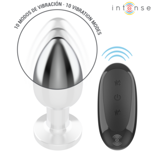 Intense Anal Toys-Anal Plug Metalic 10 Vibrații cu Telecomandă 12 Intense Anal Toys-Anal Plug Metalic 10 Vibrații cu Telecomandă · Jucarii Anale (imaginea 4)