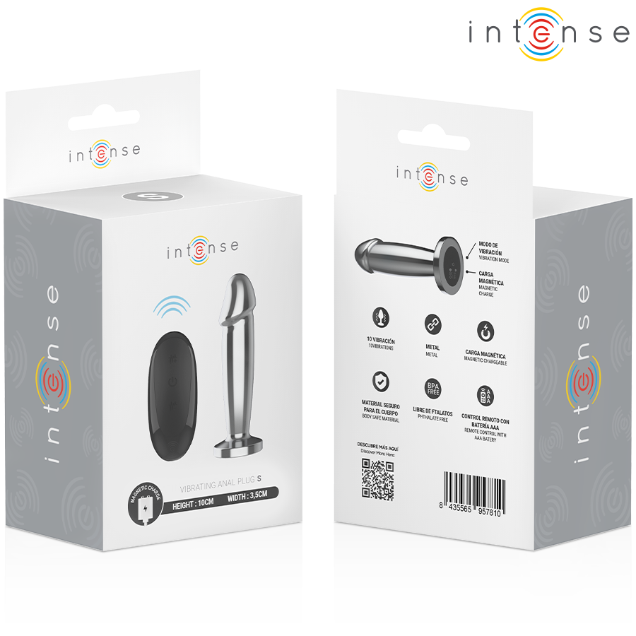 Intense Anal Toys-Plug Anal Metalic 10 Vibrații cu Telecomandă 3 img 206431 8eb87dd3d345a2b4744ea8ae72b9c7f9 1