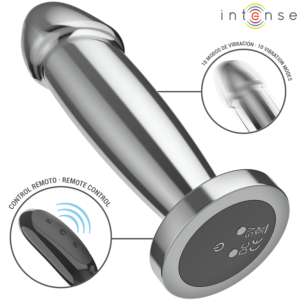 Intense Anal Toys-Plug Anal Metalic 10 Vibrații cu Telecomandă 12 Intense Anal Toys-Plug Anal Metalic 10 Vibrații cu Telecomandă - imagine 4