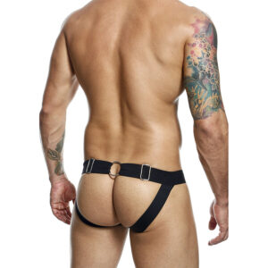 Mob-Dngeon Jockstrap cu Lanț Negru, Mărime Unică-Piele Ecologica · Lenjerie Barbati (imaginea 7)