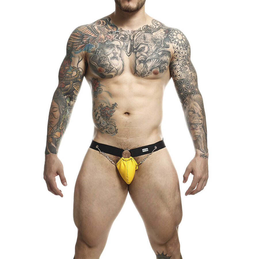 Mob-Dngeon Jockstrap Galben cu Lanțuri Mărime Unica-Metal 1 img 206753 c36023a688dc19b36fc2066cd27ffc68 1
