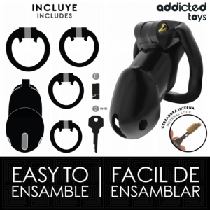 Addicted Toys - Locked - Mindnight Cell Cușcă pentru Penis, Mărime L - imagine 6
