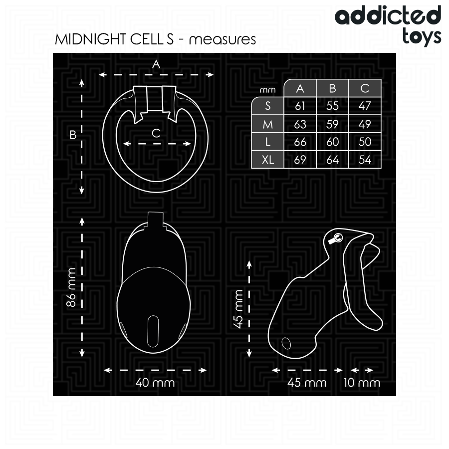 Addicted Toys - Locked - Mindnight Cell Cușcă pentru Penis Size S 5 img 207028 668840d59ce0aac3c2a6adee026db762 1