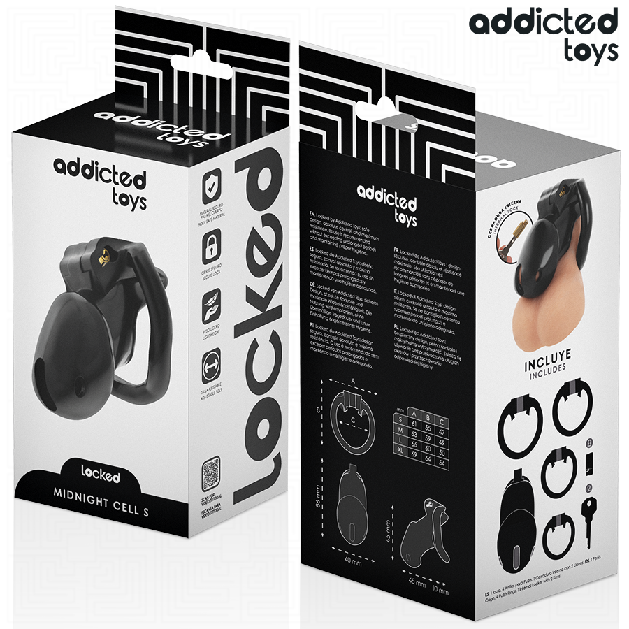 Addicted Toys - Locked - Mindnight Cell Cușcă pentru Penis Size S 6 img 207029 9bd051e4934db8513fcce01b896ecc7a 1