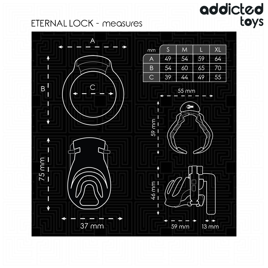 Addicted Toys - Locked - Eternal Lock Cușcă pentru Penis 9 cm 2 img 207042 b8d6bcea0270ec9397ed7ac15dcf9e22 1