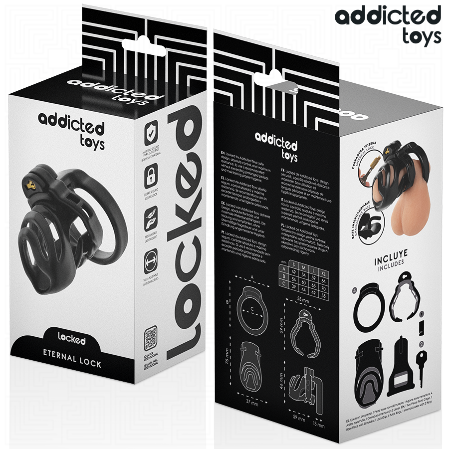 Addicted Toys - Locked - Eternal Lock Cușcă pentru Penis 9 cm 5 img 207046 e318c6e57c2b4f22195c403aae0b66c4 1
