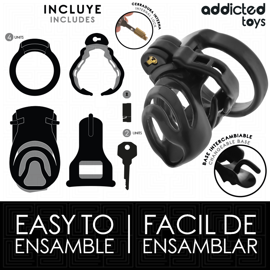 Addicted Toys - Locked - Eternal Lock Cușcă pentru Penis 9 cm 7 img 207048 43606cdfbcaa10c0b5481deab69b783c 1