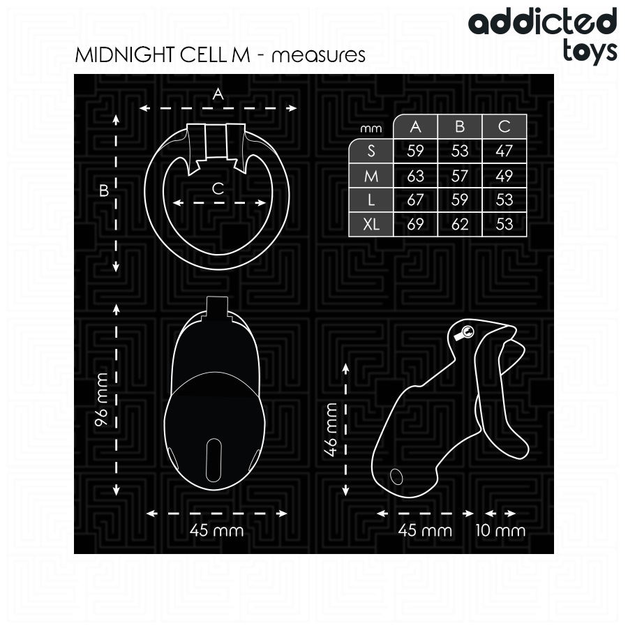 Addicted Toys - Locked - Mindnight Cell Cușcă pentru Penis, Mărime M 7 img 207049 35b7b259d88ec8339079c6d0870a2410 1
