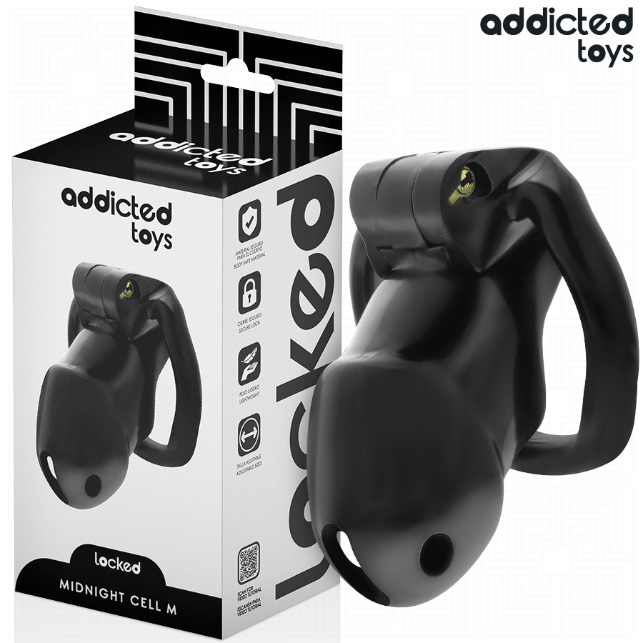 Addicted Toys - Locked - Mindnight Cell Cușcă pentru Penis, Mărime M 1 img 207051 0d2364ae33b60820d1ea9993b8c1024b 1