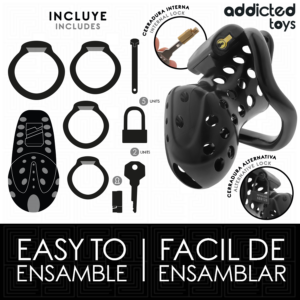 Addicted Toys - Locked - Cușcă Peniană Înlanțuită 10.5 cm - imagine 3