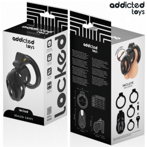 Addicted Toys - Locked Sealed Crypt Cușcă de Castitate pentru Penis 8 cm 10 Addicted Toys - Locked Sealed Crypt Cușcă de Castitate pentru Penis 8 cm - imagine 3