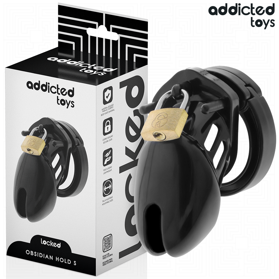Addicted Toys - Locked - Obsidian Hold Cușcă pentru Penis Mărime S 1 img 207091 727b7694707060f72c34bafb228e781a 1