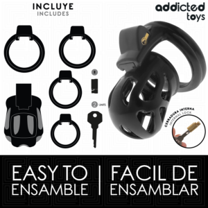 Addicted Toys Locked - Cușcă de Castitate Silent Keep 7.5 cm - imagine 4