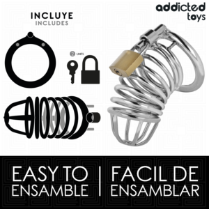 Addicted Toys - Locked - Iron Cell Cușcă Metalică pentru Penis 4 cm, Mărime S - imagine 3