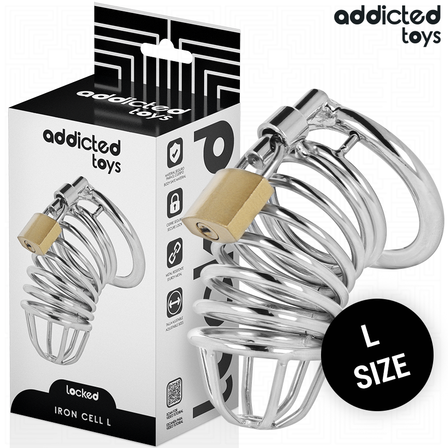 Addicted Toys Locked-Locked Iron Cell Cușcă Metalică 4 Addicted Toys Locked-Locked Iron Cell Cușcă Metalică · Accesorii BDSM (imaginea 4)
