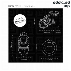 Addicted Toys Locked-Locked Iron Cell Cușcă Metalică 13 Addicted Toys Locked-Locked Iron Cell Cușcă Metalică · Accesorii BDSM (imaginea 6)