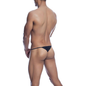 Mob-V-string de Microfibră Neagră/, S/M/L/XL 8 Mob-V-string de Microfibră Neagră/, S/M/L/XL - imagine 3