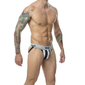 Mob-Jock Clasic Stripe Alb, S/L/XL/XXL 10 Mob-Jock Clasic Stripe Alb, S/L/XL/XXL - imagine 5