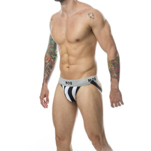 Mob-Jock Clasic Stripe Alb, S/L/XL/XXL 11 Mob-Jock Clasic Stripe Alb, S/L/XL/XXL - imagine 6
