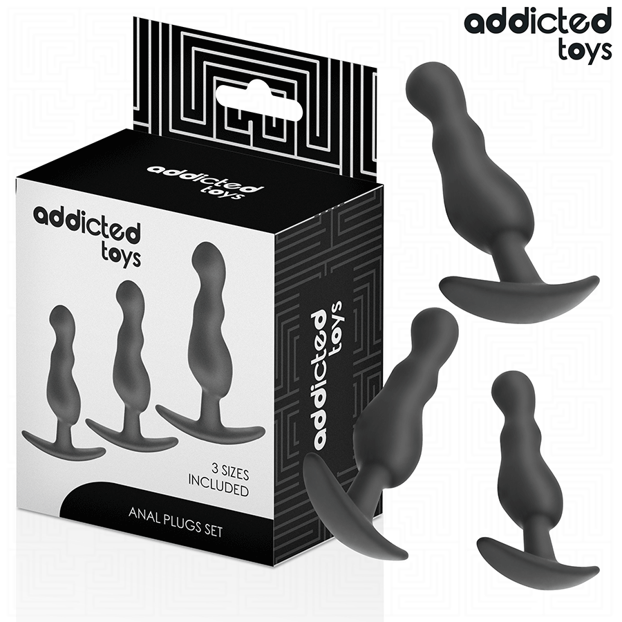 Addicted Toys - Set de 3 Pluguri Anale din Silicon Model 1 2 img 208765 cfd8283a25f0eb946ee5daf8287d7c49 1