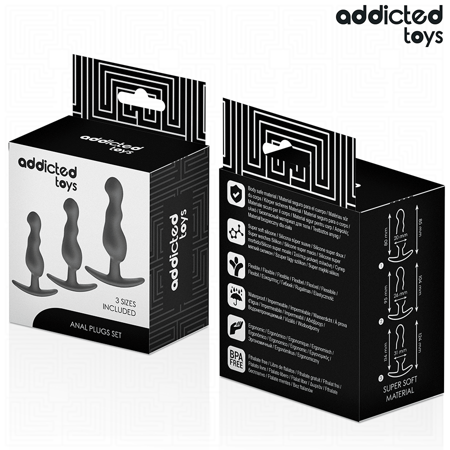 Addicted Toys - Set de 3 Pluguri Anale din Silicon Model 1 7 img 208766 9b0d491e9f75a18fd7cee0e3ea8da2f7 1