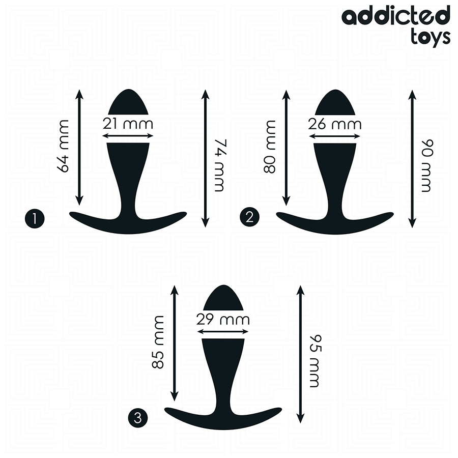 Addicted Toys - Set de 3 Pluguri Anale din Silicon Model 2 4 img 208811 994267688df890e7448b0c010c9d964f 1