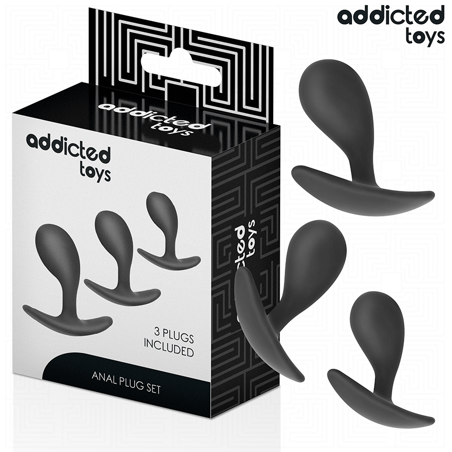 Addicted Toys - Set de 3 Pluguri Anale din Silicon Model 3 2 img 208819 9854c81892fb45090da7684c66898403 1