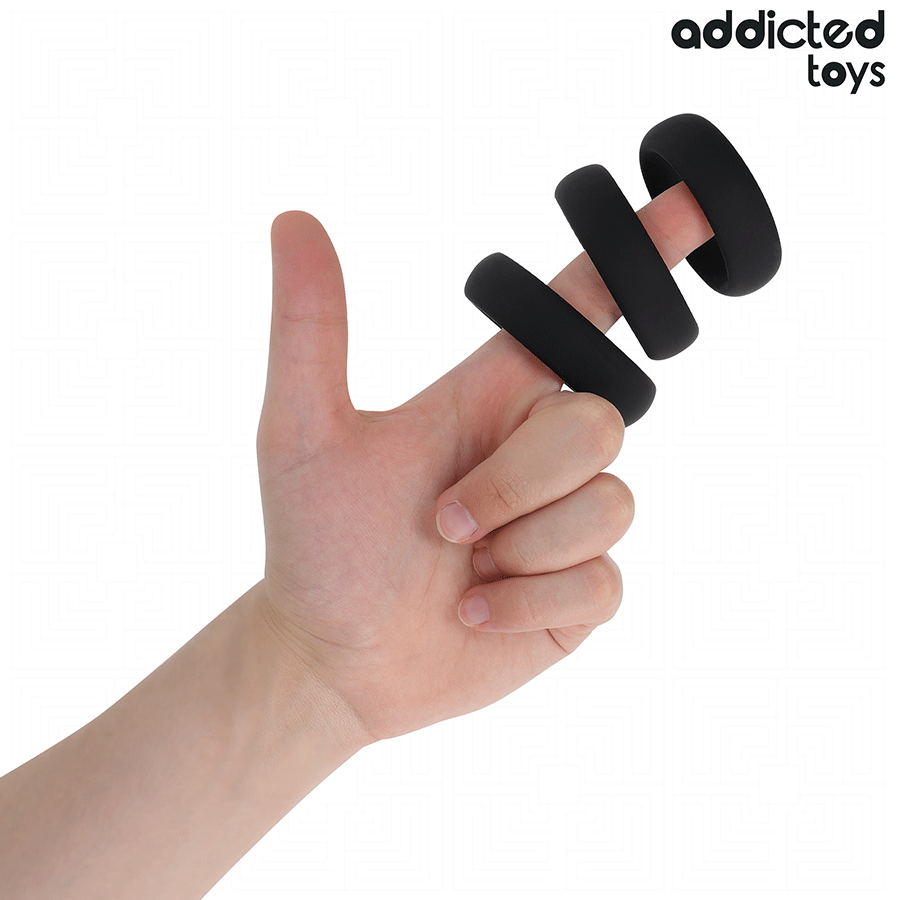 Addicted Toys - Set de Inele Plate din Silicon 3 img 208834 0d4e10d62061119d58dbcd91bdb5f933 1