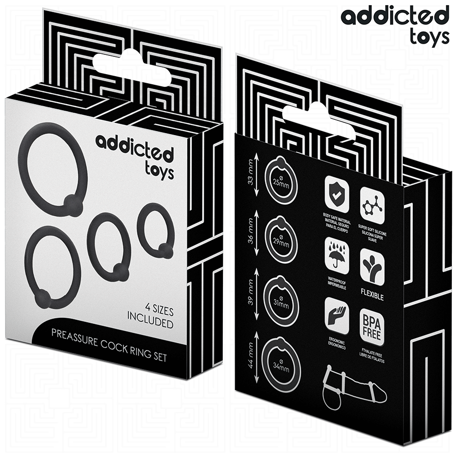 Addicted Toys - Set de Inele din Silicon cu Presiune 6 img 208852 b6d6ba2c6e30dbd21ee45592336b2692 1