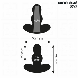 Addicted Toys - Plug Anal Cavitar din Silicon, Marime M 9.6 cm 11 Addicted Toys - Plug Anal Cavitar din Silicon, Marime M 9.6 cm - imagine 4