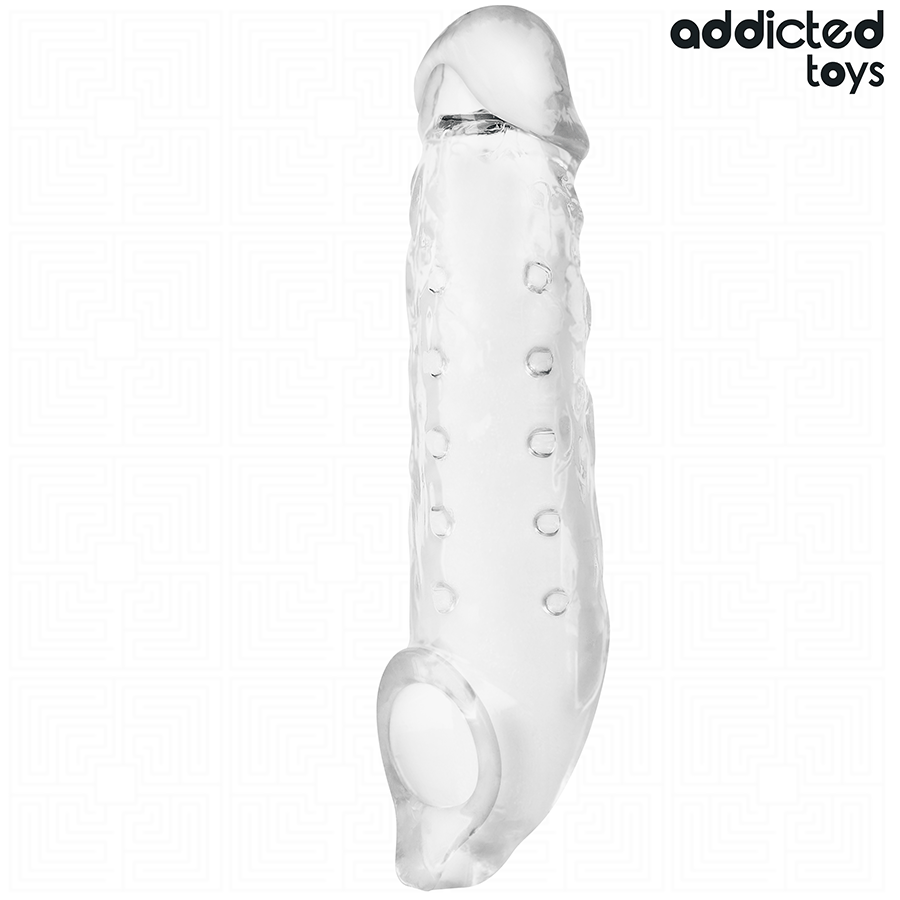 Addicted Toys-Extensie Transparentă pentru Penis, Mărime S 23 cm · Inele & Mansoane Penis
