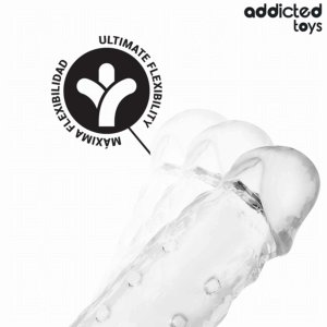 Addicted Toys-Teacă Transparentă pentru Penis M 27 cm · Inele & Mansoane Penis (imaginea 5)