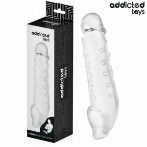 Addicted Toys-Teacă Transparentă pentru Penis M 27 cm · Inele & Mansoane Penis (imaginea 2)
