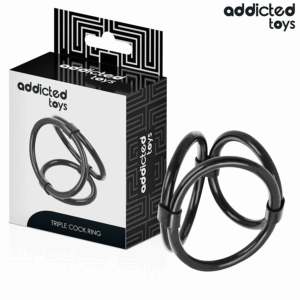 Addicted Toys - Inel Triplu pentru Penis - imagine 6