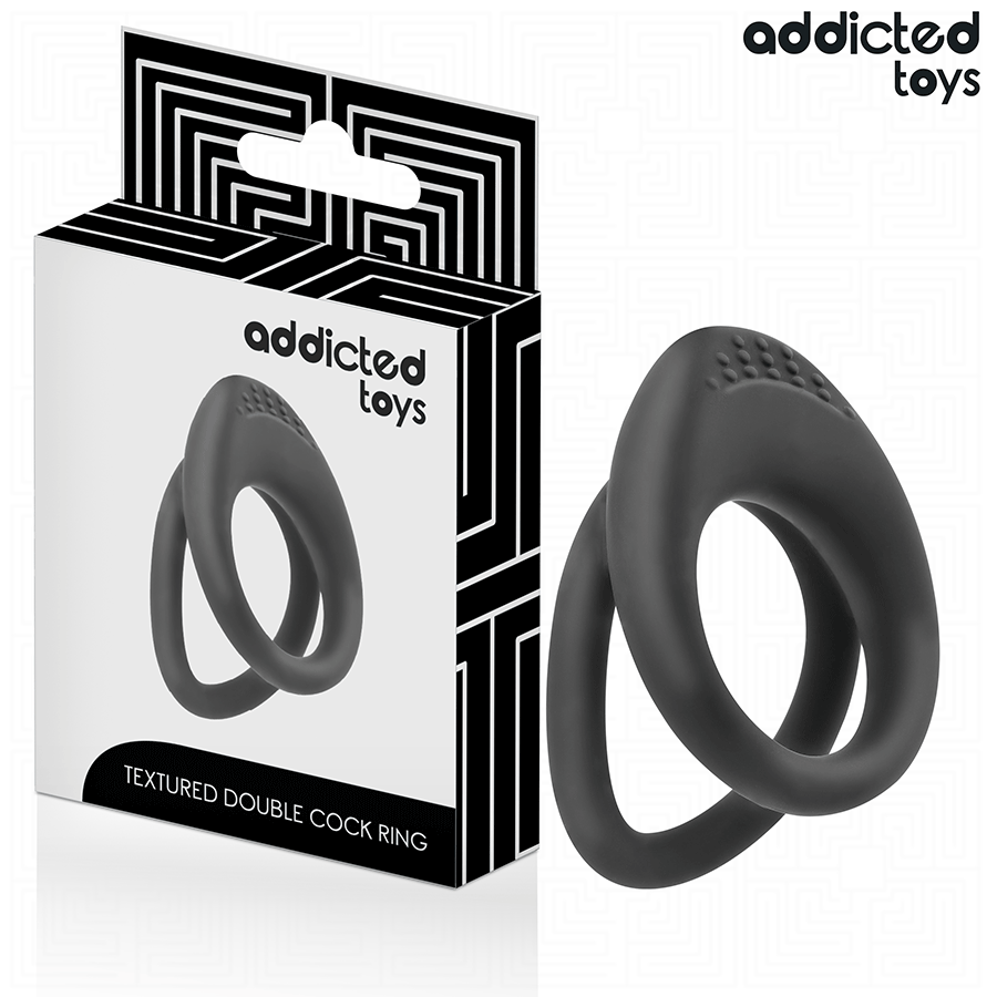 Addicted Toys - Inel Dublu Texturat pentru Penis 2 img 209049 97fd76d02fbe7252616f7cad5c57f878 1