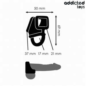 Addicted Toys - Inel Cușcă pentru Penis - imagine 5