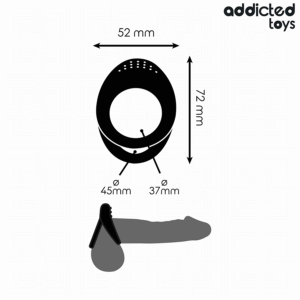 Addicted Toys - Inel Dublu Texturat pentru Penis 11 Addicted Toys - Inel Dublu Texturat pentru Penis - imagine 5