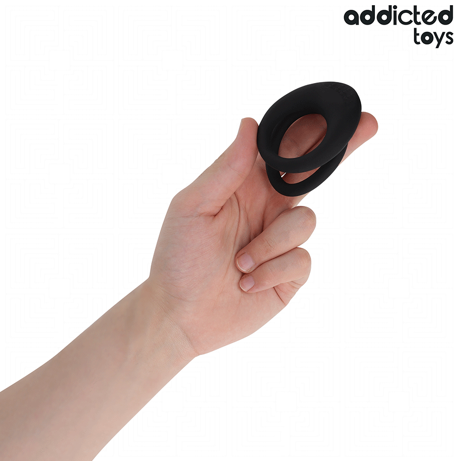 Addicted Toys - Inel Dublu Texturat pentru Penis 3 img 209066 3af272131a80b20f46f0c1fedbf67406 1