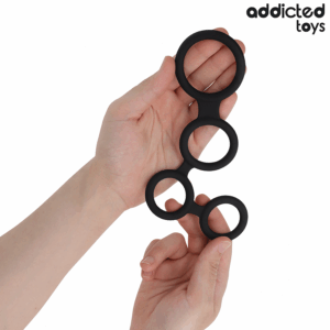 Addicted Toys - Inel pentru Penis cu Separatoare pentru Testicule - imagine 3